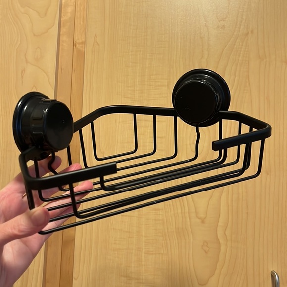 Other - 💝 FREE when Bundled 💝 Shower Shelf: Black metal & suction cups